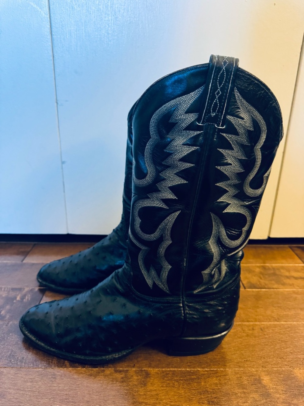 Tony Lama Men’s Exotic Full-Quill Ostrich Leather Western Boots Size 10.5D - Picture 5 of 15